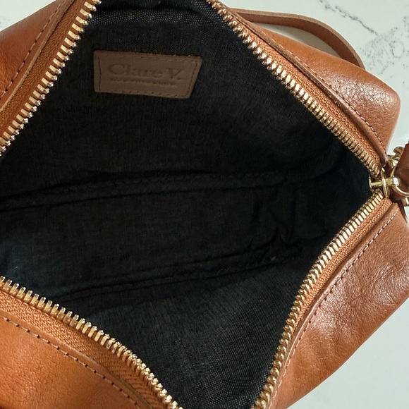 Clare V. Midi Sac Bag Green and Tan Color - Picture 10 of 16